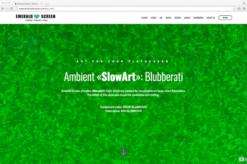 Webpage Emerald Screen